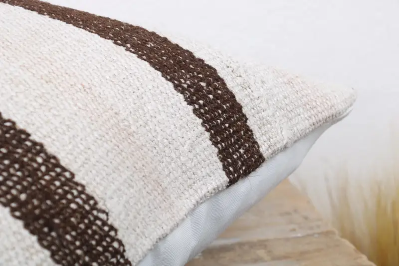 Cushion Case, Pet Cushion, Kilim Cushion Sham, Gift Pillow, 18x18 White Cushion Case, Sustainable Pillow Cover, Interior Designer Pillow - 6
