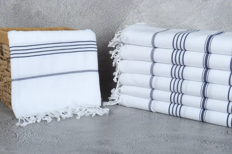 Bridesmaid Gift, Bachelorette Beach Towel, Turkish hand towel, Valentines Day Gift For Him, 70x40 Cotton Striped Towel, Personalized Gift - 3