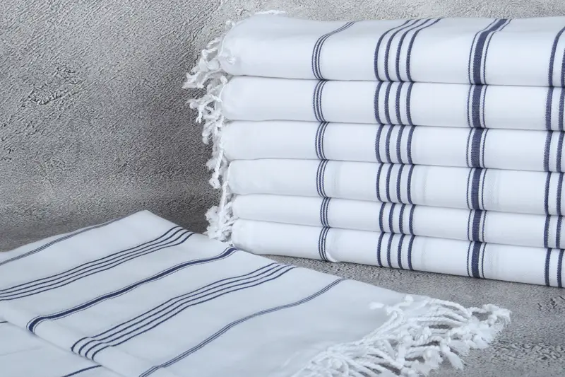 Bridesmaid Gift, Bachelorette Beach Towel, Turkish hand towel, Valentines Day Gift For Him, 70x40 Cotton Striped Towel, Personalized Gift - 2