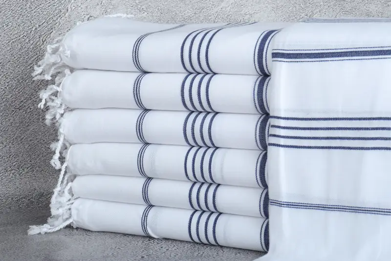 Bridesmaid Gift, Bachelorette Beach Towel, Turkish hand towel, Valentines Day Gift For Him, 70x40 Cotton Striped Towel, Personalized Gift - 1