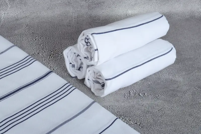 Bridesmaid Gift, Bachelorette Beach Towel, Turkish hand towel, Valentines Day Gift For Him, 70x40 Cotton Striped Towel, Personalized Gift - 8