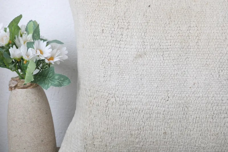 Kilim Pillow Cover, 12x24 Beige Pillow Sham, Nomadic Pillow Sham, Pillow for Sofa, Handwoven Pillow Cover Cushion Case, Gift Pillow, Pillow Cover - 3