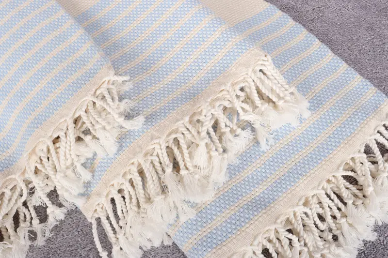 70x40 Cotton Striped Towel, Gift For Boyfriend, Handwoven organic Turkish towel for spa, Thin towel, Bachelorette Towel, Bath towel, Gift For Her - 5