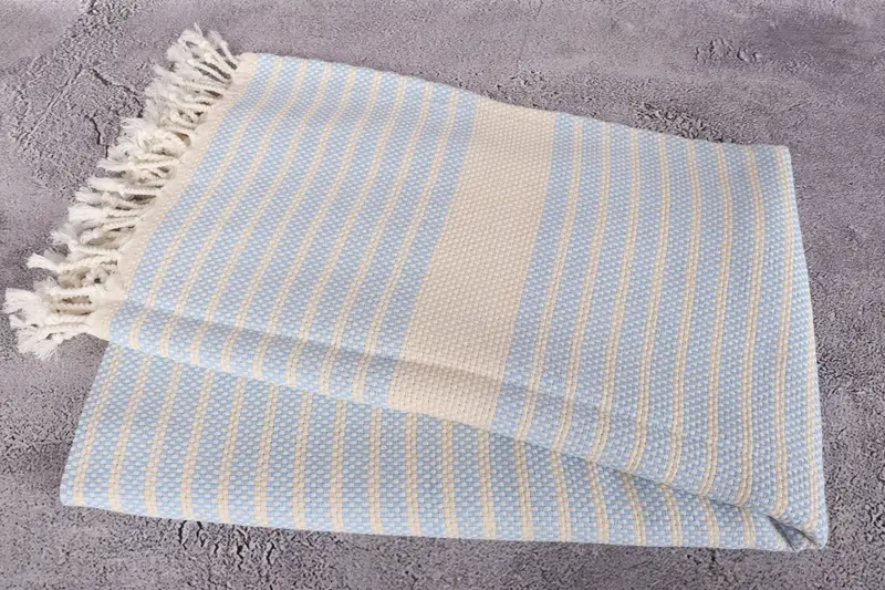 70x40 Cotton Striped Towel, Gift For Boyfriend, Handwoven organic Turkish towel for spa, Thin towel, Bachelorette Towel, Bath towel, Gift For Her - 6