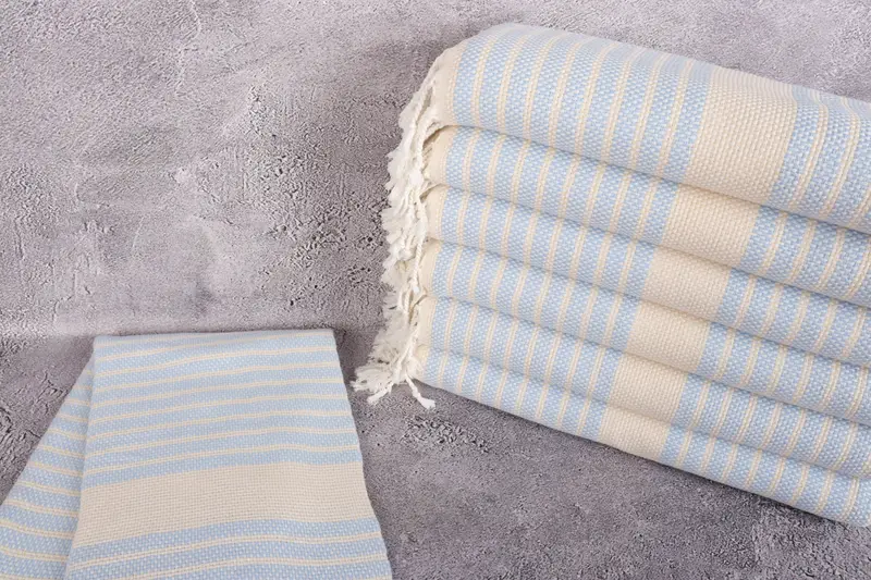 70x40 Cotton Striped Towel, Gift For Boyfriend, Handwoven organic Turkish towel for spa, Thin towel, Bachelorette Towel, Bath towel, Gift For Her - 2