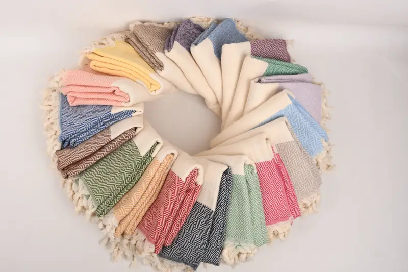 Bachelorette Favor, Custom Hand Towel, Monogram Turkish Bath Towel, Embroidery Towel, Personalized Gift, Bathroom Towels, 36x20 Cotton Diamond Towel - 4