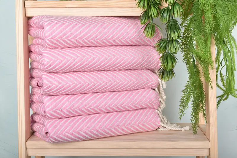 Scarf Towel, Soft towel, Personalised Gift, 70x40 Cotton Striped Towel, Holiday Towel, Organic Towel, Personalized Bridesmaid Gift, Bachelor Gifts - 2