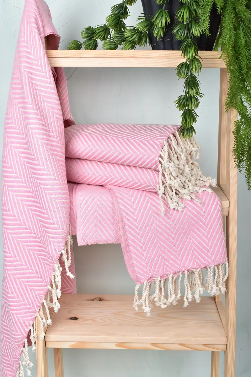 Scarf Towel, Soft towel, Personalised Gift, 70x40 Cotton Striped Towel, Holiday Towel, Organic Towel, Personalized Bridesmaid Gift, Bachelor Gifts - 6