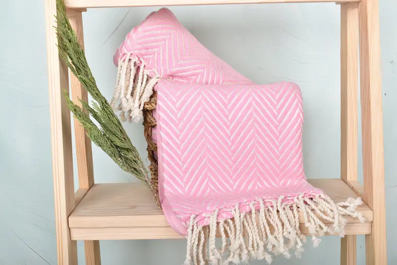 Scarf Towel, Soft towel, Personalised Gift, 70x40 Cotton Striped Towel, Holiday Towel, Organic Towel, Personalized Bridesmaid Gift, Bachelor Gifts - 4