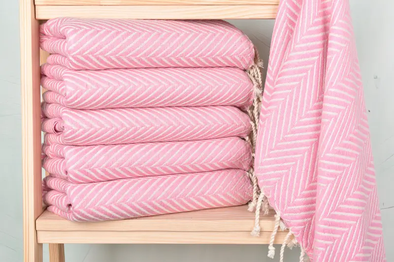 Scarf Towel, Soft towel, Personalised Gift, 70x40 Cotton Striped Towel, Holiday Towel, Organic Towel, Personalized Bridesmaid Gift, Bachelor Gifts - 1
