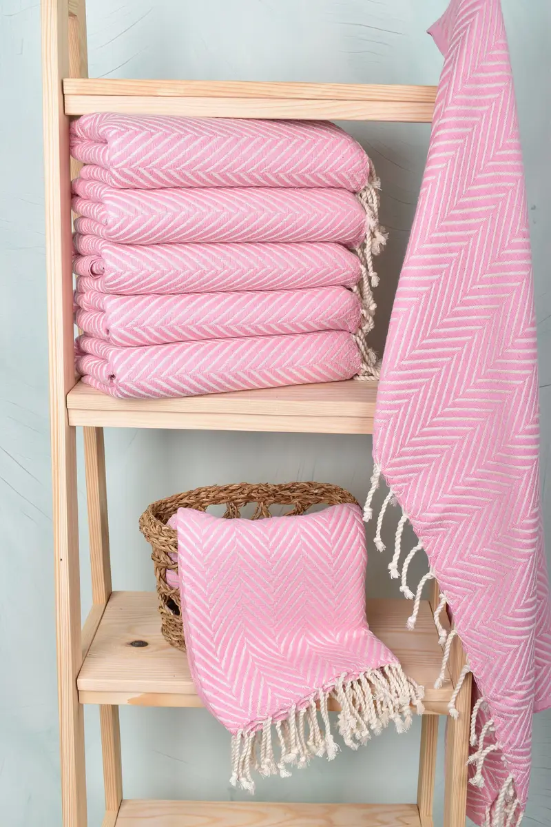 Scarf Towel, Soft towel, Personalised Gift, 70x40 Cotton Striped Towel, Holiday Towel, Organic Towel, Personalized Bridesmaid Gift, Bachelor Gifts - 3