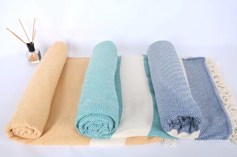 Throw Blanket, Personalized Blanket, Couch Throw, 96x80 Cotton Diamond Towel, Throw Blanket Couch, Gift For Wedding Day, Aesthetic Blanket - 5