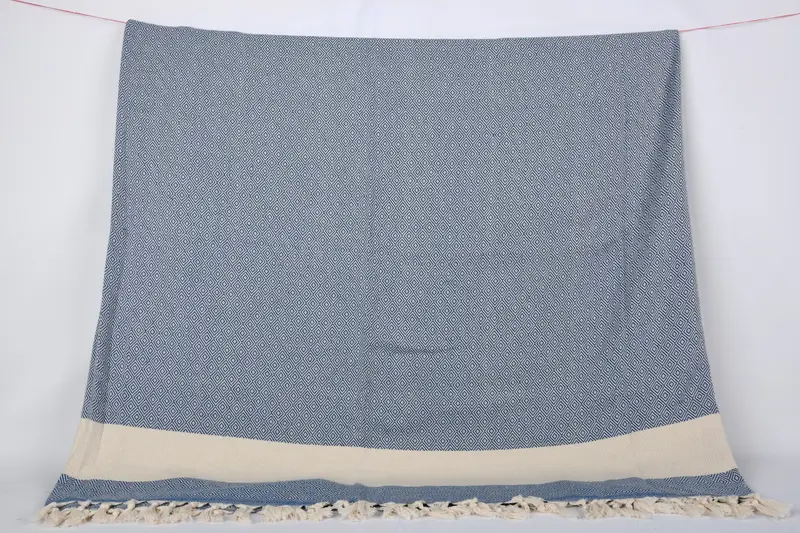 Throw Blanket, Personalized Blanket, Couch Throw, 96x80 Cotton Diamond Towel, Throw Blanket Couch, Gift For Wedding Day, Aesthetic Blanket - 7