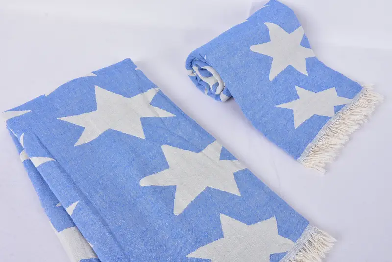 Housewarming Gift, Custom Beach Towels, Bachelorette Gifts, 68x36 Cotton Star Design Towel, Bachelor Towel, Maid Of Honor Gift, Sand-resistant towel - 7