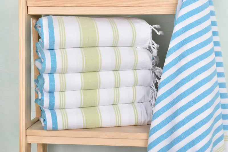 Handmade Gift, Bachelorette Party Gift, Housewarming Gift, 70x40 Cotton Striped Towel, Eco-Friendly Turkish Towel, Personalized Bridesmaid Gift - 2