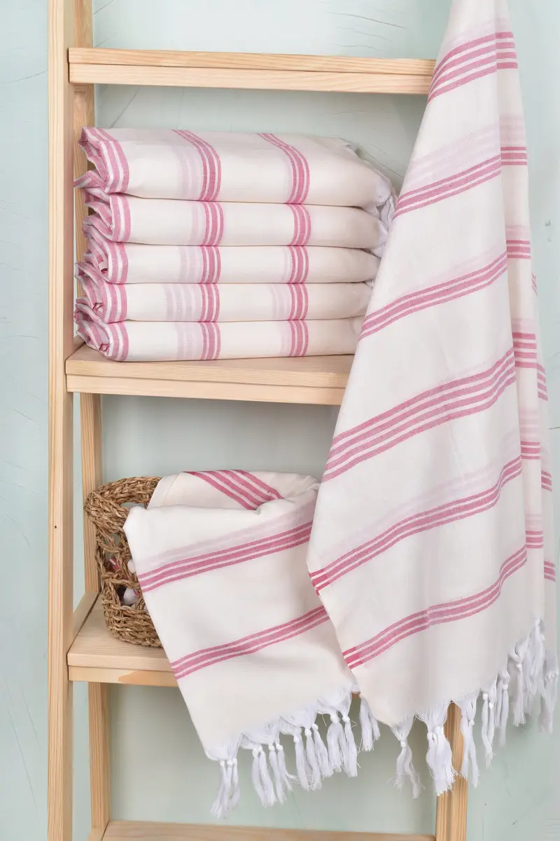 Kişiselleştirilmiş düğün hediyesi, kişiselleştirilmiş havlu, spa hediye havlu, gelin için düğün hediyesi, özel havlu, 70x40 pamuklu çizgili havlu, lüks plaj havlu - 3