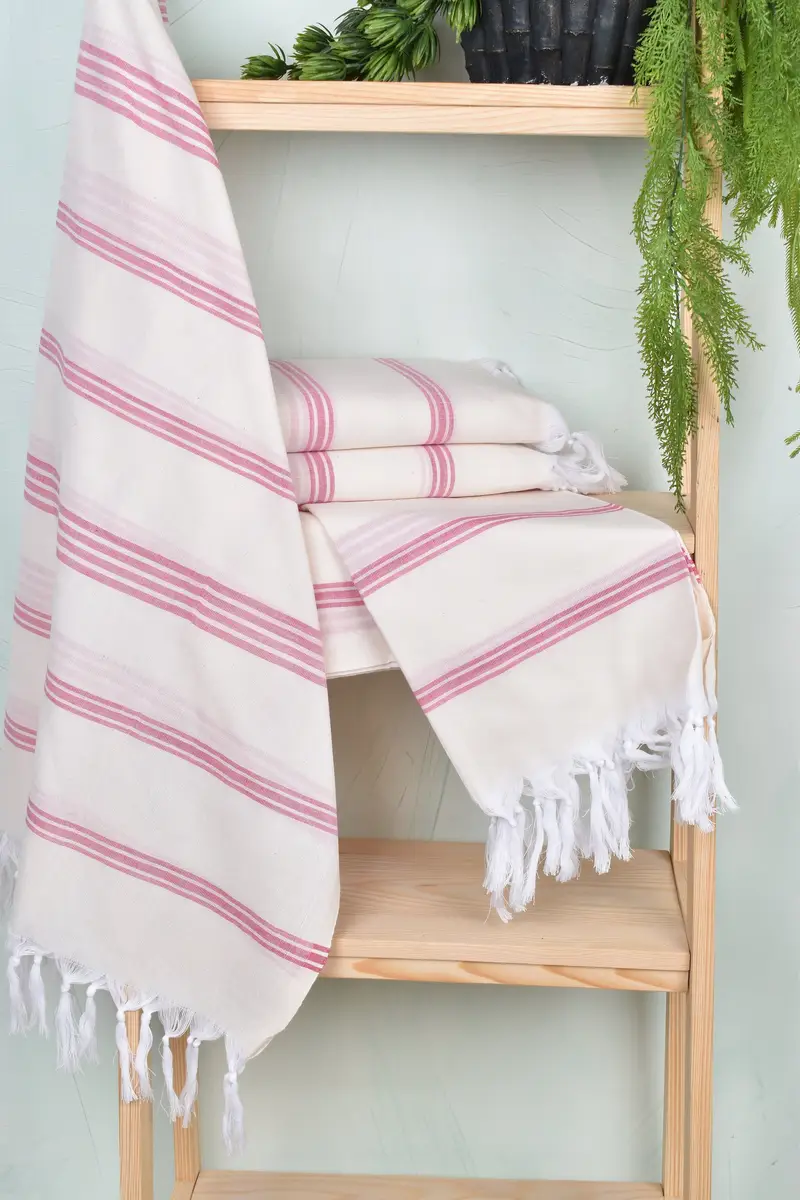 Kişiselleştirilmiş düğün hediyesi, kişiselleştirilmiş havlu, spa hediye havlu, gelin için düğün hediyesi, özel havlu, 70x40 pamuklu çizgili havlu, lüks plaj havlu - 6