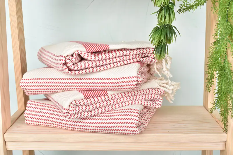 Beach Towel Bulk, Bath towel, 70x40 Cotton Polka Dot Towel, Hammam towel, Valentines Day Gift For Him, Bridal Shower Favors, Handwoven Turkish Towel - 7
