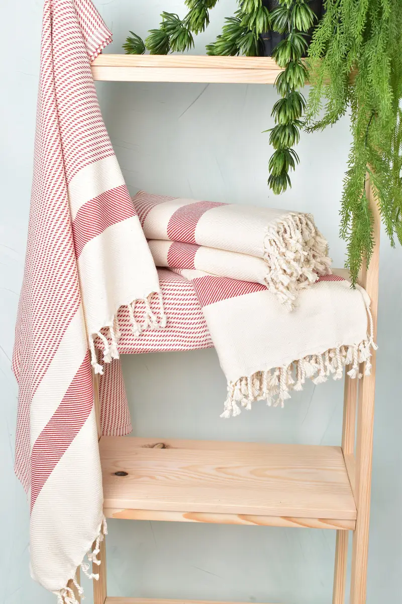 Beach Towel Bulk, Bath towel, 70x40 Cotton Polka Dot Towel, Hammam towel, Valentines Day Gift For Him, Bridal Shower Favors, Handwoven Turkish Towel - 6