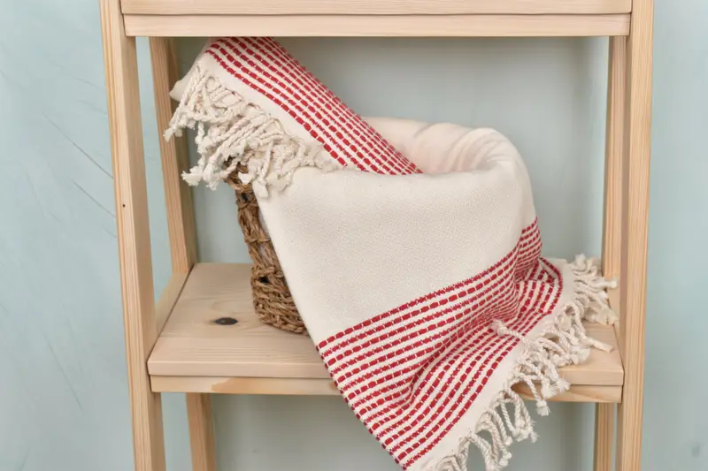 Hammam towel, Quick-dry towel, Housewarming Gift, Maid Of Honor Gift, Bachelor Bachelorette Party Favors, Guest Towel, 70x36 Cotton Striped Towel - 4