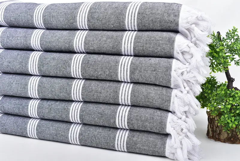 Best Wedding Gift, Organic Turkish towel, Turkish towel, 70x30 Cotton Striped Towel, Christmas Favors, Custom Turkish Towel, Gym Towel, Cotton towel - 3