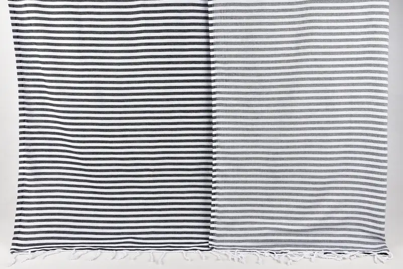 Monogram Blanket, Decorative Bedspread, Tablecloth, Throw Blankets, Customized Turkish Blanket, 104x76 Cotton Striped Towel, Woven Throw Blanket - 7