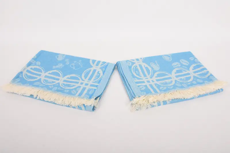 Bathroom Towels, Personalized Hand Towel, Personalized Wedding Gift For Couple, Monogrammed Hand Towel, 28x20 Cotton Coffee Patterned Towel - 7