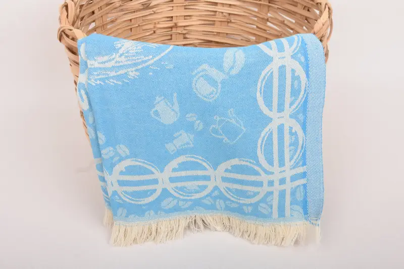 Bathroom Towels, Personalized Hand Towel, Personalized Wedding Gift For Couple, Monogrammed Hand Towel, 28x20 Cotton Coffee Patterned Towel - 6