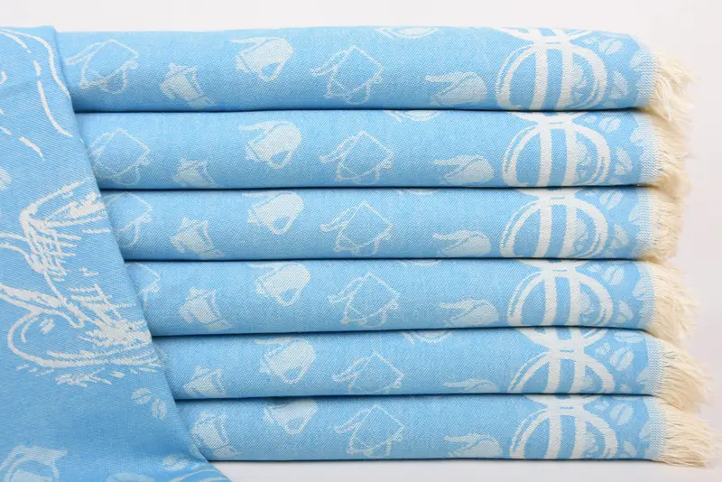 Bathroom Towels, Personalized Hand Towel, Personalized Wedding Gift For Couple, Monogrammed Hand Towel, 28x20 Cotton Coffee Patterned Towel - 2