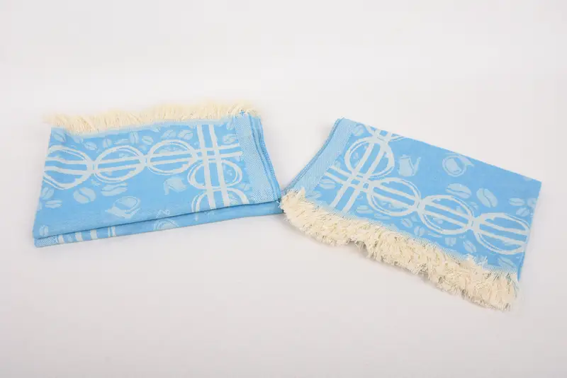 Bathroom Towels, Personalized Hand Towel, Personalized Wedding Gift For Couple, Monogrammed Hand Towel, 28x20 Cotton Coffee Patterned Towel - 8