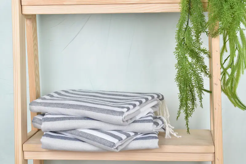 Quick-dry travel peshtemal towel, Organic towel, Gift For Best Friend, Personalized Bridesmaid Gift, Thin towel, 70x40 Cotton Striped Towel - 7