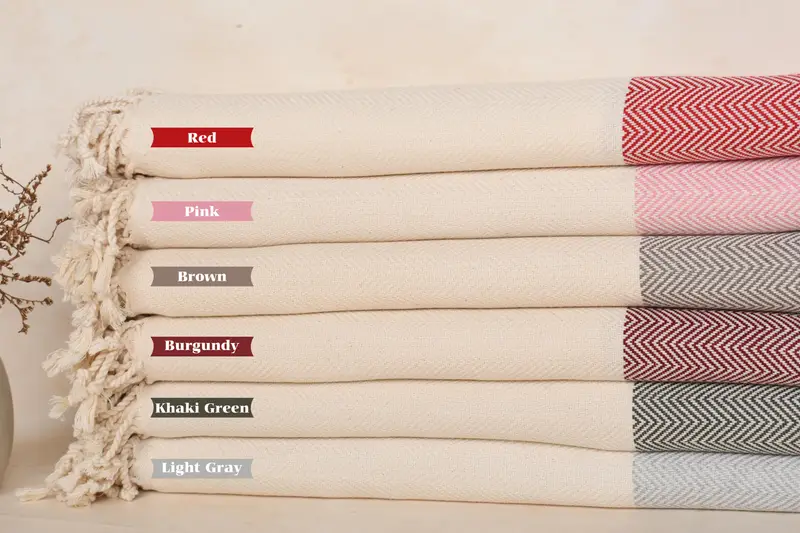 Türkisches Baumwollhandtuch Beige, Bachelorette-Geschenk, 36x71 Zoll