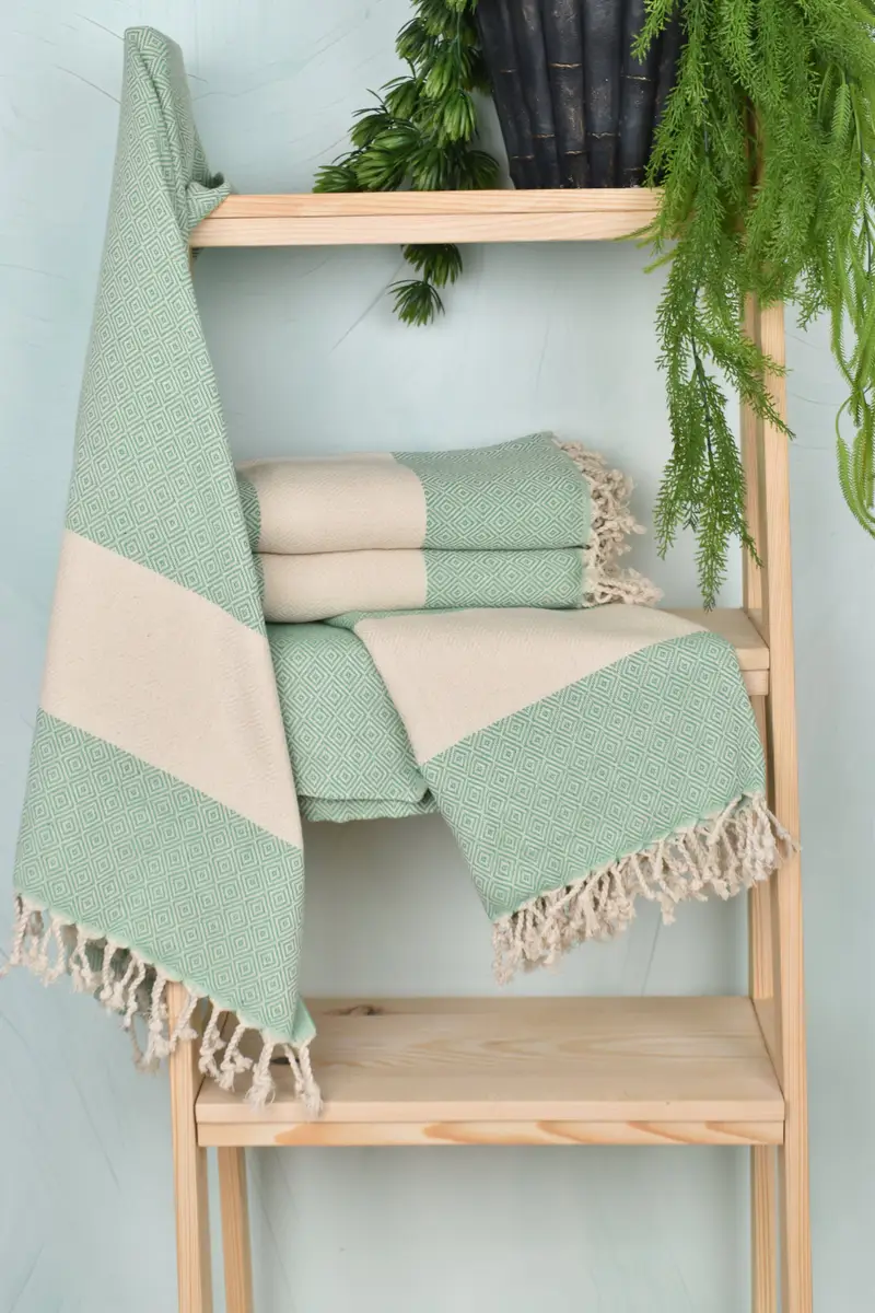 Turkish Towel Monogram, Beach Towel Gift, 70x40 Cotton Diamond Towel, Large Turkish Towel, Personalized Gift For Him, Personalized Wedding Gift - 6