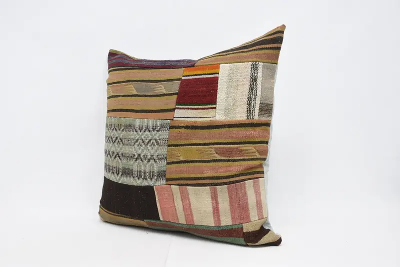 Toss Cushion Cover, Boho Pillow, Pillow Sham, Turkish Pillow, Decorative Bolster Cushion Case, Boho Pillow Sham Cover, 32x32 Green Pillow - 4