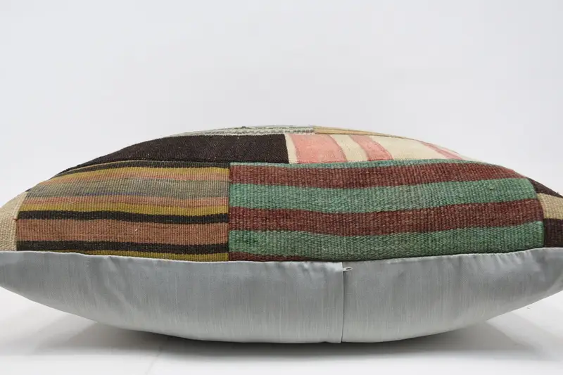 Toss Cushion Cover, Boho Pillow, Pillow Sham, Turkish Pillow, Decorative Bolster Cushion Case, Boho Pillow Sham Cover, 32x32 Green Pillow - 5