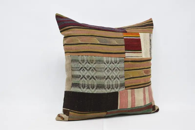 Toss Cushion Cover, Boho Pillow, Pillow Sham, Turkish Pillow, Decorative Bolster Cushion Case, Boho Pillow Sham Cover, 32x32 Green Pillow - 3