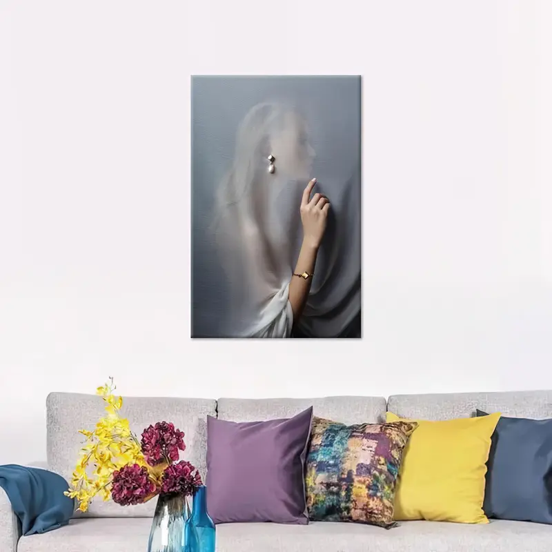 Lienzo abstracto de moda: eleva la decoración del dormitorio de tu mujer