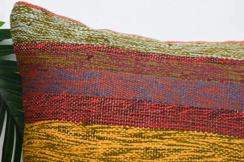 Pillow Case, Kilim Cushion Sham, Vintage Pillow, Oriental Cushion, 16x16 Red Pillow, Outdoor Pillow Case, Pillow for Couch, Indoor Pillow Cover - 2