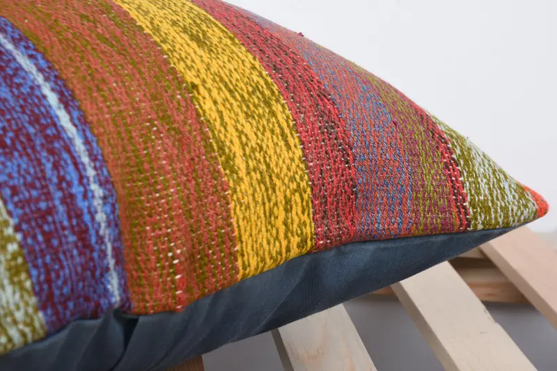 Pillow Case, Kilim Cushion Sham, Vintage Pillow, Oriental Cushion, 16x16 Red Pillow, Outdoor Pillow Case, Pillow for Couch, Indoor Pillow Cover - 7