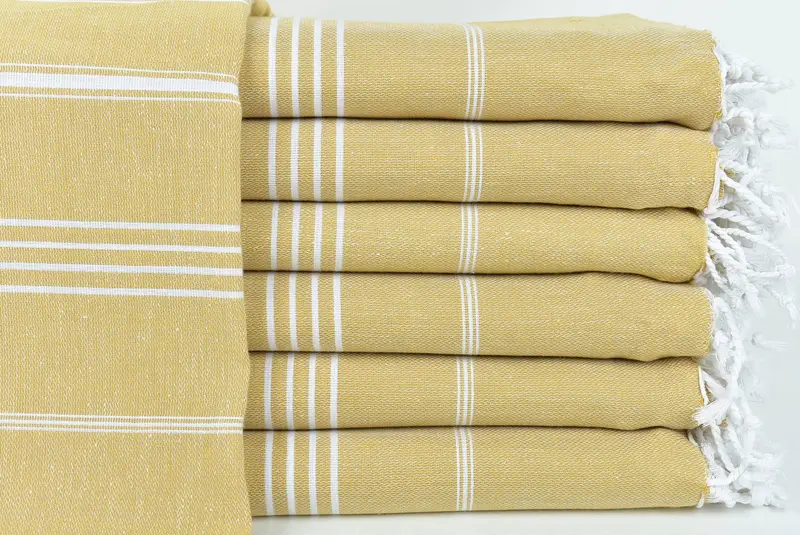 Turkish Blanket, Wedding Favors, Personalized Gifts, Custom Shower Curtain, Throw Blankets, Turkish Bedcover, 96x80 Cotton Striped Towel - 1