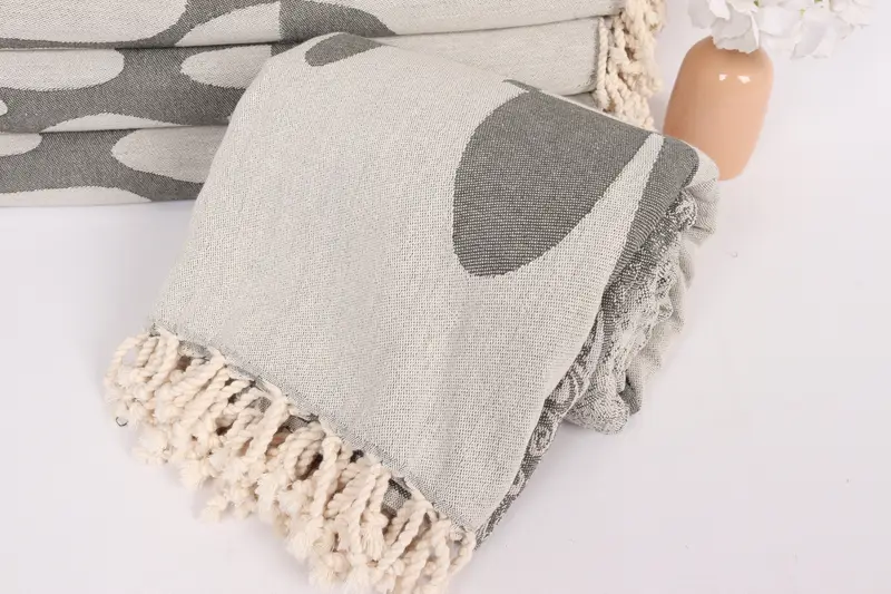 Personalized Gifts, Monogram Blanket, Family Gift, Turkish Blanket Throw, Turkish Bedcover, 100x80 Cotton Turtle Design Towel, Woven Throw Blanket - 5