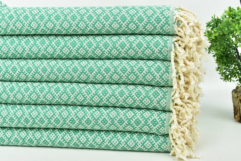 Turkish Towel Personalized, Home Decor Gifts, 70x40 Cotton Diamond Towel, House Warming Gift, Bachelorette Party Favors, Lightweight Turkish towel - 3
