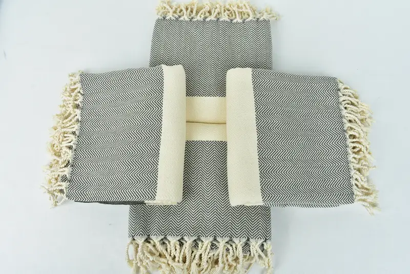 Soft towel, 70x40 Cotton Herringbone Towel, Authentic Turkish hammam peshtemal, Gifts For Him, Bachelorette Gifts, Gift For Coworker, Travel Towel - 6