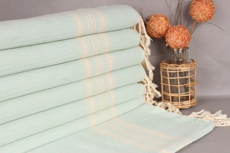 Bridesmaid Gift Turkish Hand Towel Personalized Mint, 18x40 Inches