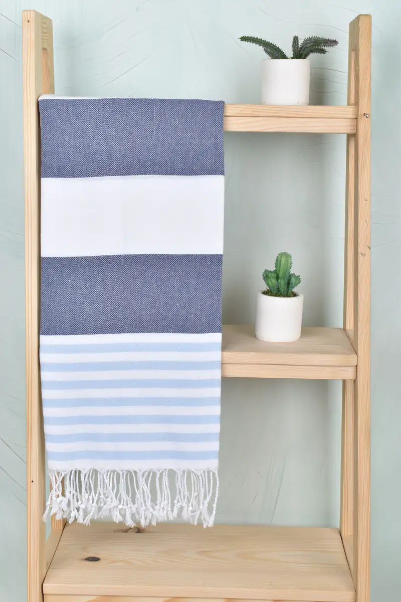 Bulk Order Towel, Monogram Turkish Towel, Maid Of Honor Gift, Best Beach Towel, 70x40 Cotton Striped Towel, Beach Size Towel, Embroidered Towel - 8