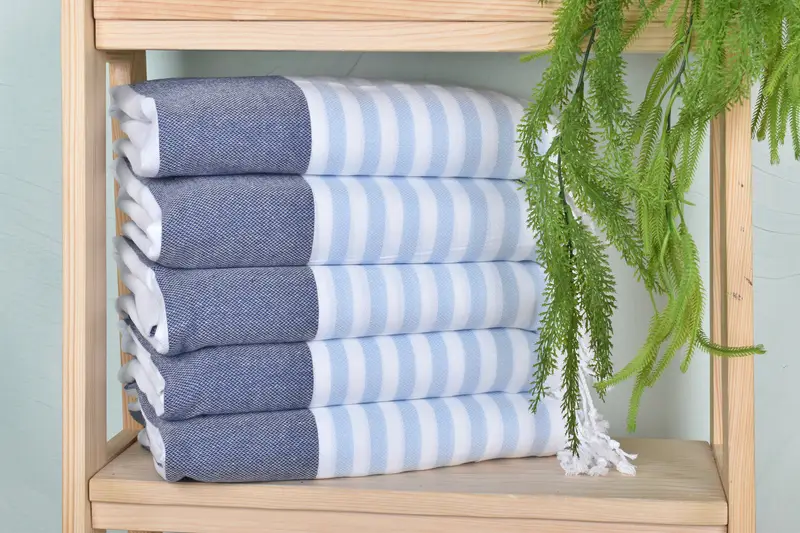 Bulk Order Towel, Monogram Turkish Towel, Maid Of Honor Gift, Best Beach Towel, 70x40 Cotton Striped Towel, Beach Size Towel, Embroidered Towel - 1