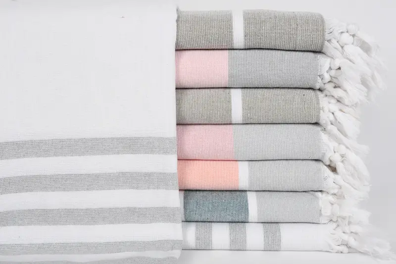 Personalized Bridesmaid Gift, Memorial Gift, Wedding Gift, Spa Towel, Thin towel, Cancun Bachelorette Party Gift Ideas, 68x36 Cotton Set of 8 Towel - 1