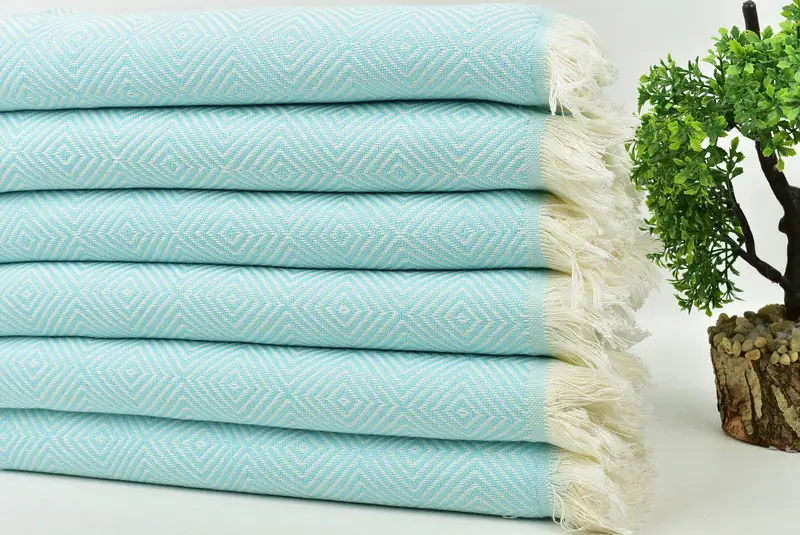 28x20 Cotton Diamond Towel, Personalized Hand Towel, Christmas Gift, Summer Towel, Personalized Gift, Gifts For Him, Wedding Gift, Holiday Towel - 3