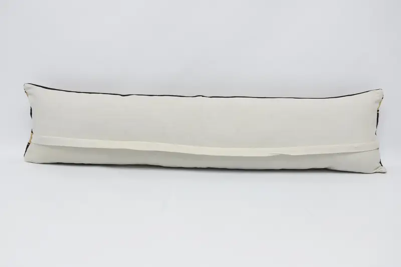 Boho Pillow Sham Cover, 12x48 Brown Cushion Case, Antique Pillows, Pillow, Outdoor Cushion Case, Handmade Kilim Cushion, Accent Pillow Sham - 6