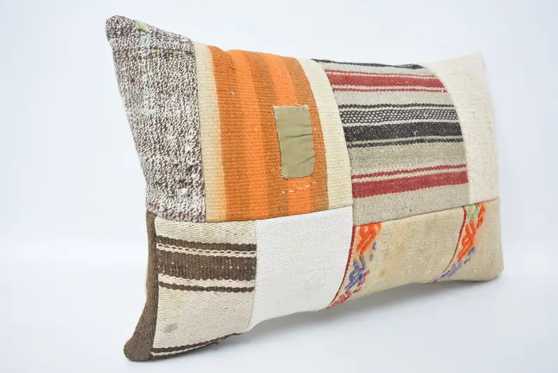 Pillow Cover, 16x24 Beige Pillow Sham, Vintage Kilim Pillow Pillow Cover, Vintage Kilim Throw Pillow, Vintage Pillow, Handmade Kilim Cushion - 3